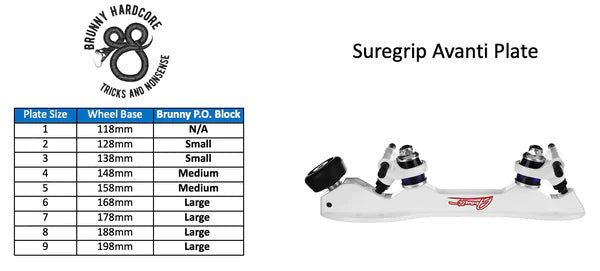 Slide block Brunny Hardcore PO3056 V1.2 BLACK