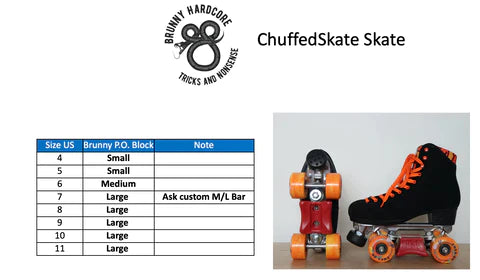 Slide block Brunny Hardcore PO3056 V1.2 BLACK