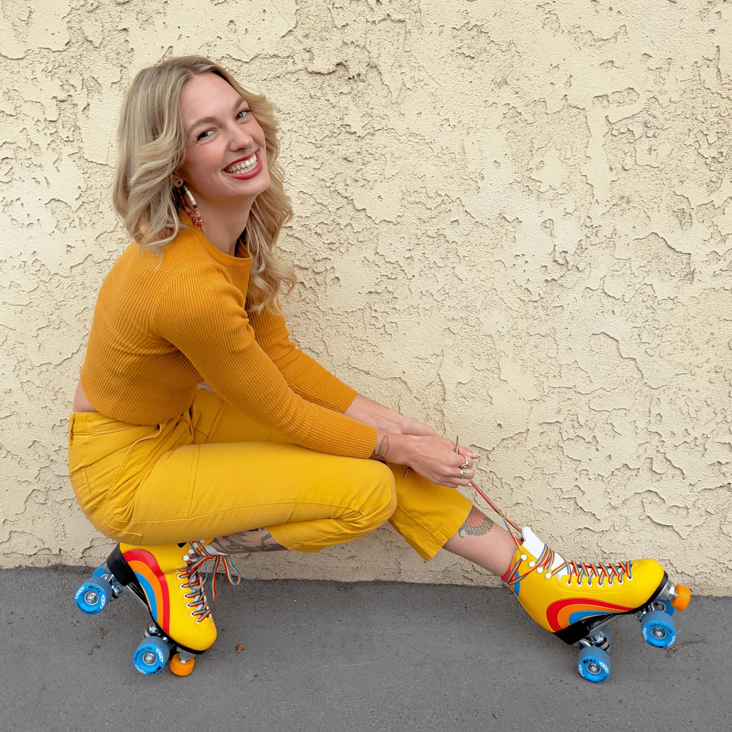 Pattini a rotelle Moxi Rainbow Rider Yellow