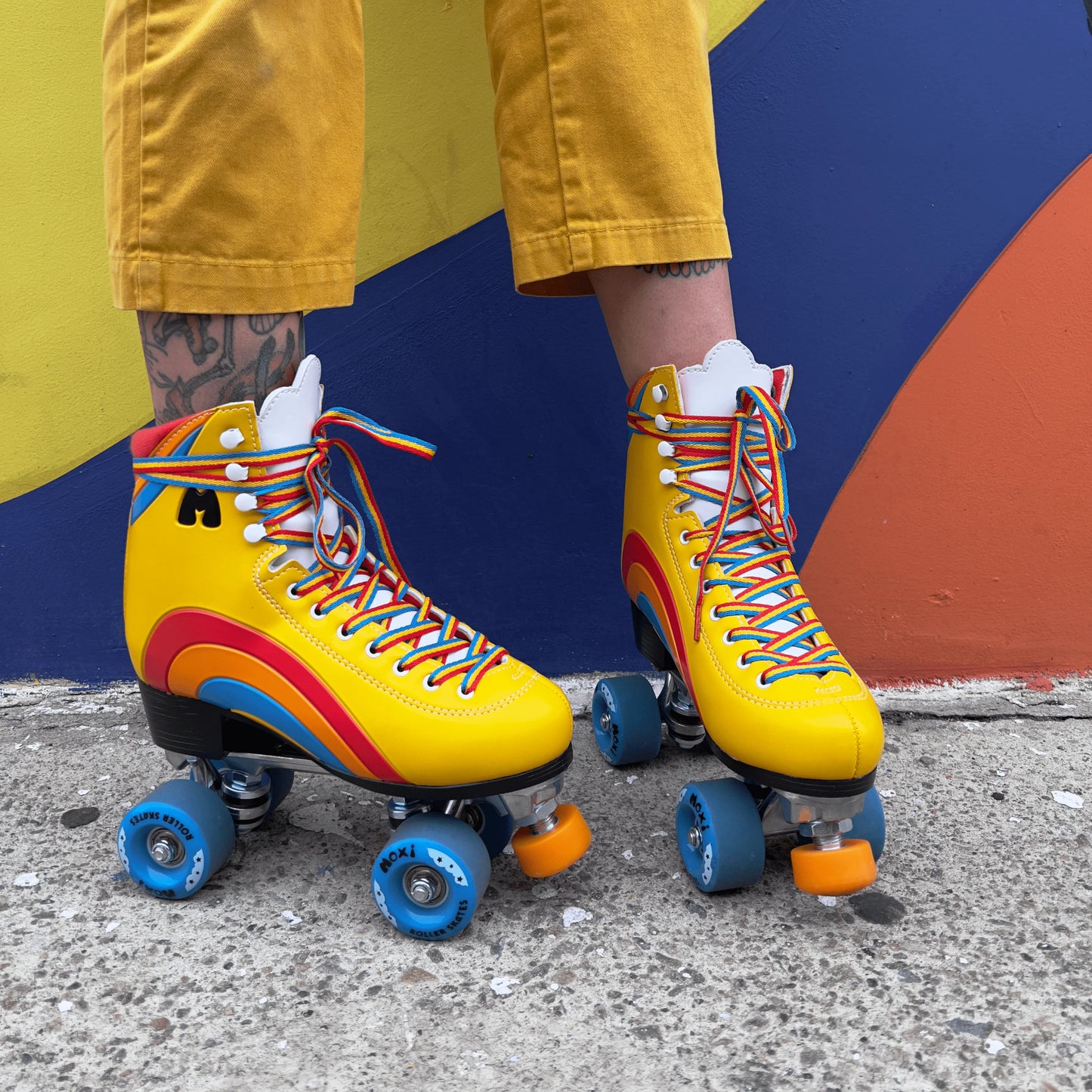 Pattini a rotelle Moxi Rainbow Rider Yellow