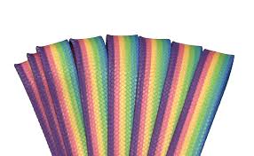 Lacci Derby Laces - 96" / 244cm - Pastel Rainbow | Lacci color arcobaleno toni pastello