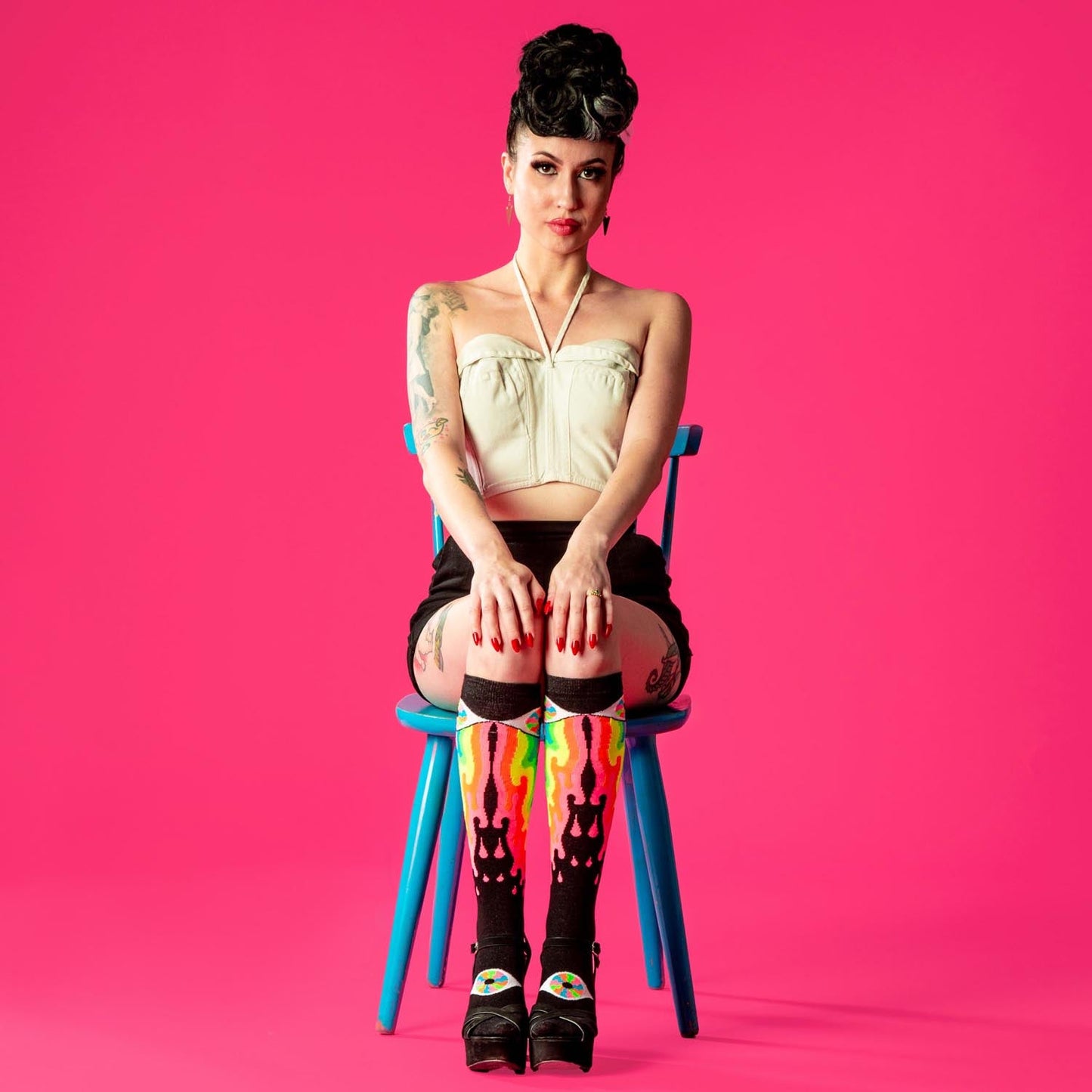 Gumball Poodle calzini Psychedelic Eye - Dress Knee Socks - calzini al ginocchio decorati