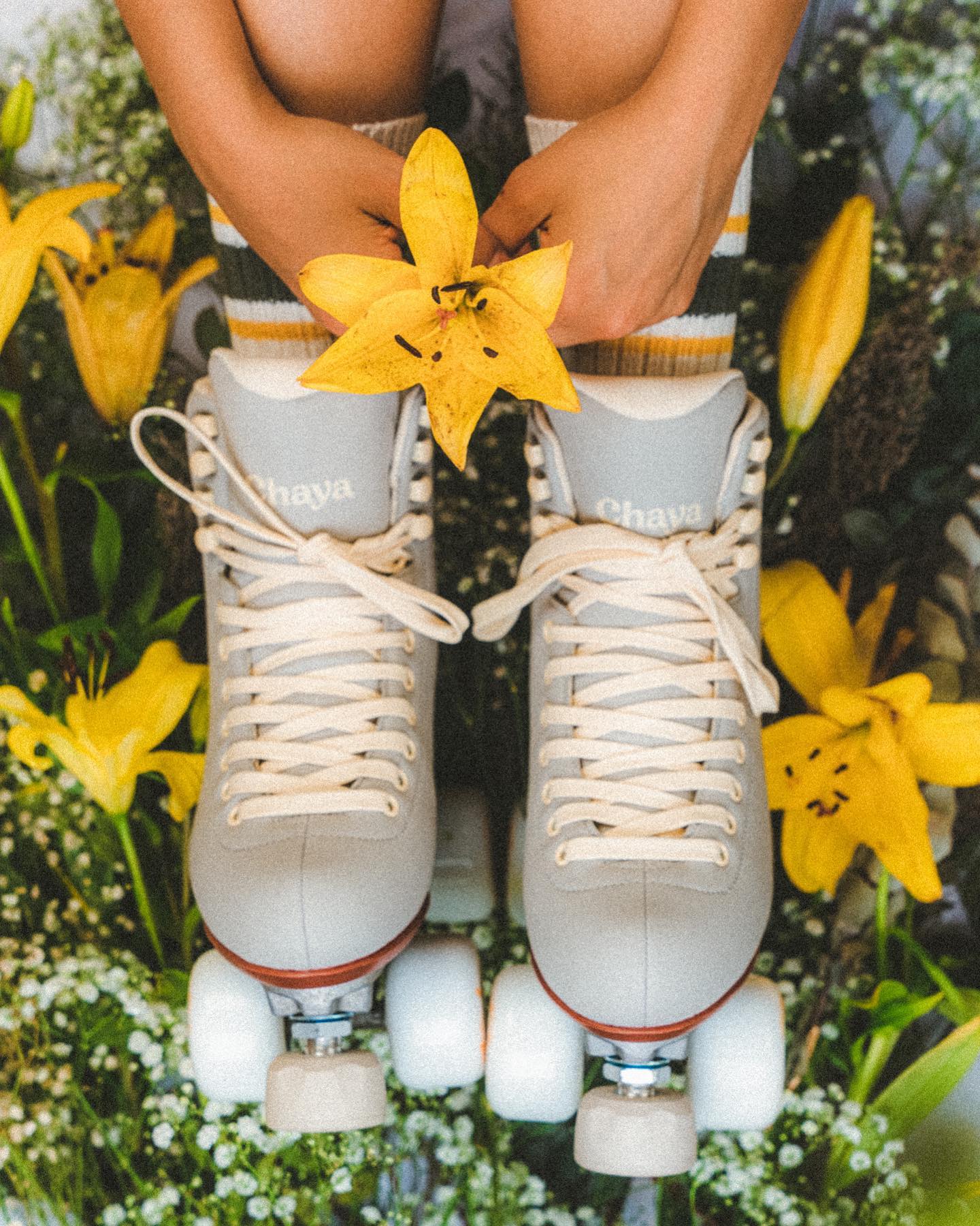 Chaya Melrose Deluxe Latte quad roller skates