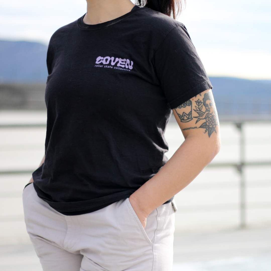 T-shirt BAD IDEAS by Coven rollerskate