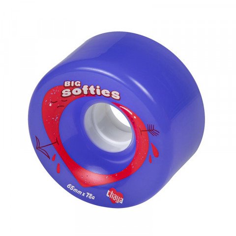Ruote Chaya Big Softies Clear Purple / Viola / Ruote da esterno per pattini a rotelle / pack da 4 ruote
