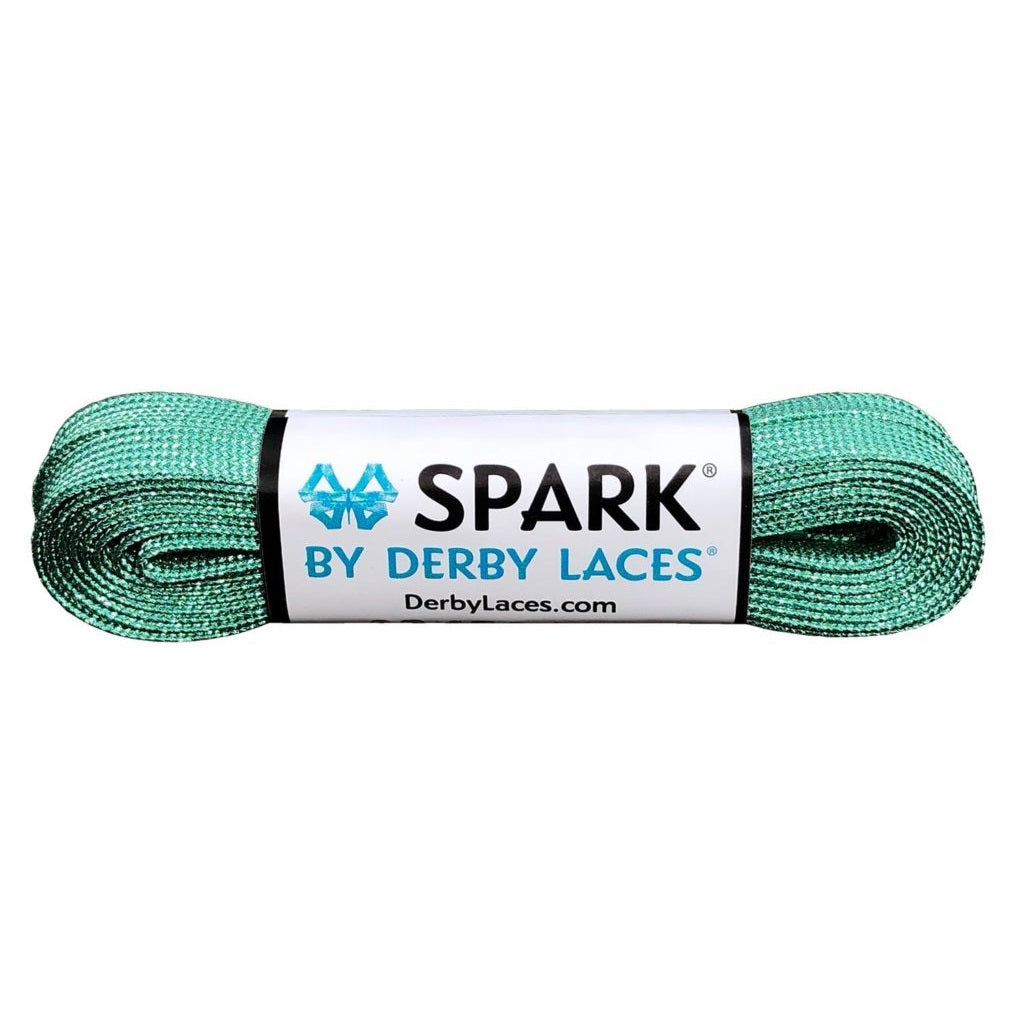 Lacci Derby Laces - 96" / 244cm - Acquamarina chiaro SPARK effetto metallico