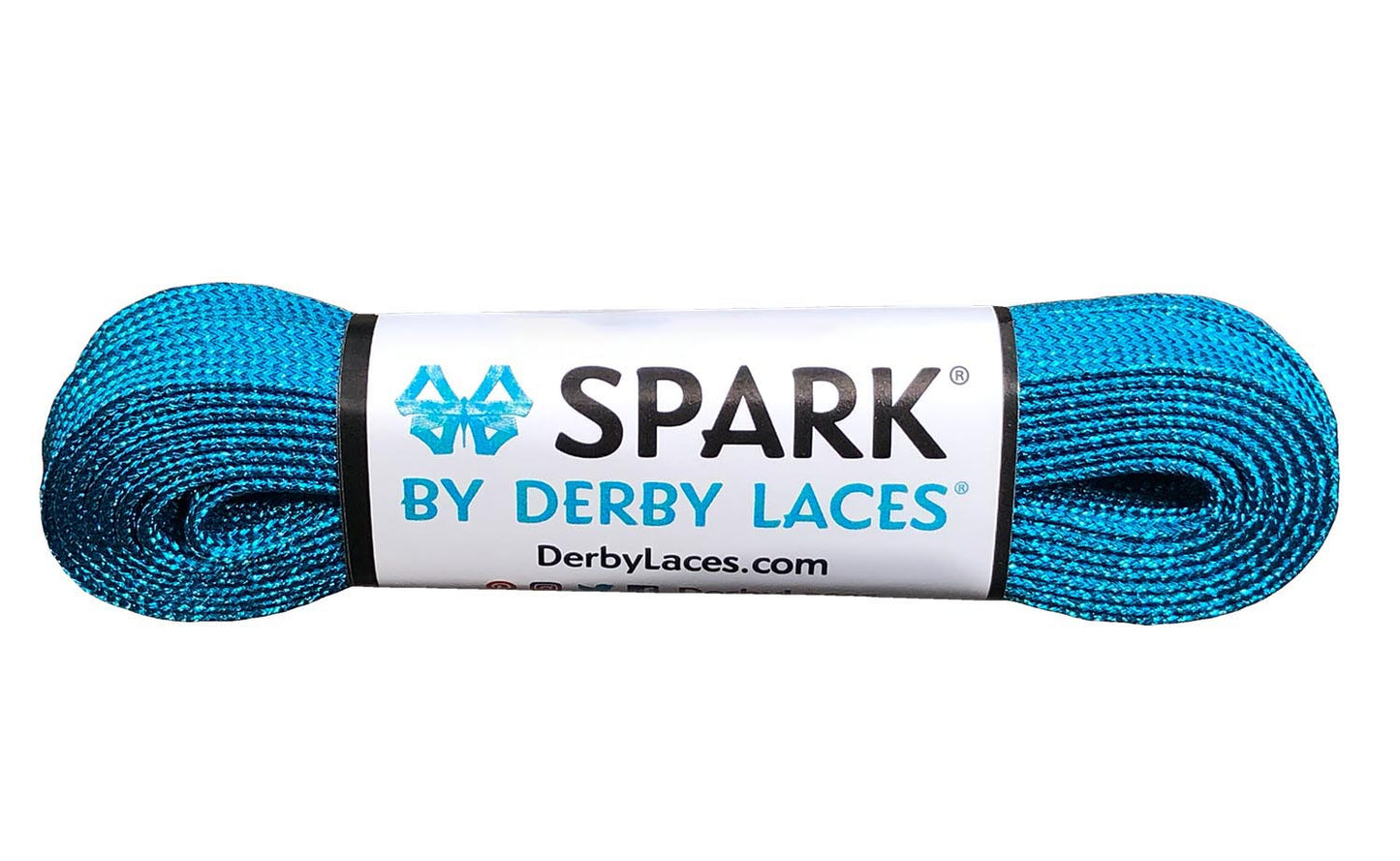 Purple 84 inch (213 cm) SPARK by Derby Laces Metallic Roller Derby Skate Lace