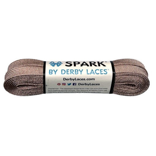 Lacci Derby Laces - 96" / 244cm - Oro rosa | Rose Gold | SPARK effetto metallico