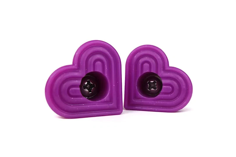 Grindstone Heartstoppers BOLT ON - heart shaped toe stops for quad roller skates
