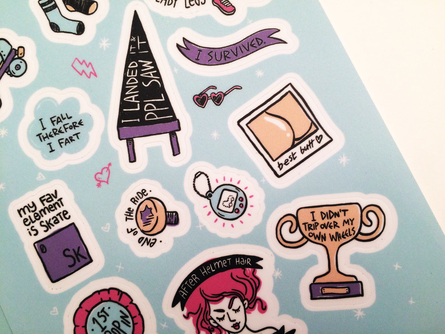 Rollerskaters' Awards Stickers