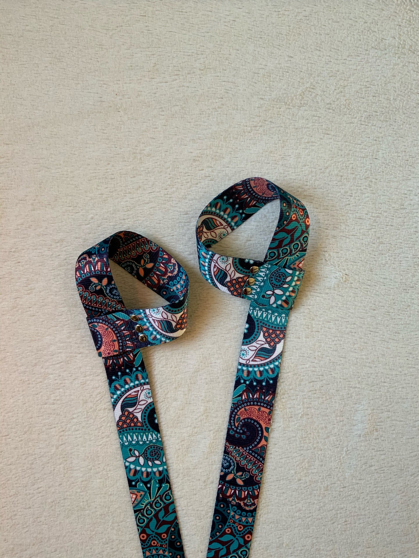 Skate leash Boho Blue - laccio porta-pattini con fantasia blu