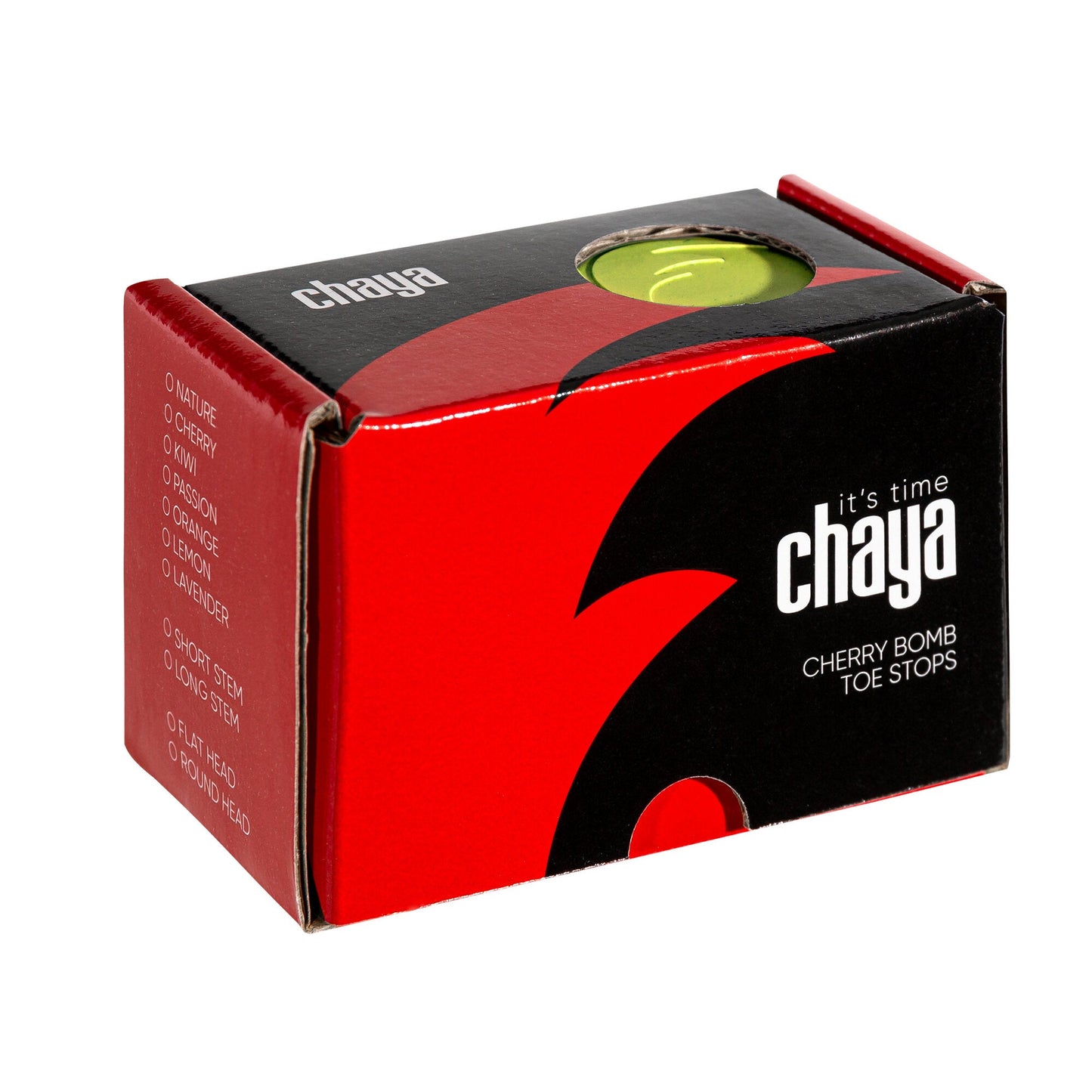 Chaya Cherry Bomb Toe Stop for rollerskates, color yellow, short stem