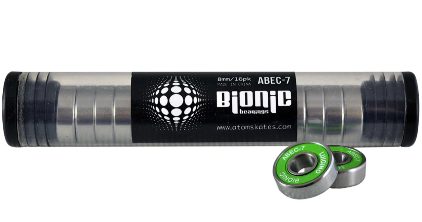Cuscinetti Bionic ABEC 7 - pack da 16 cuscinetti 8mm per pattini a rotelle quad