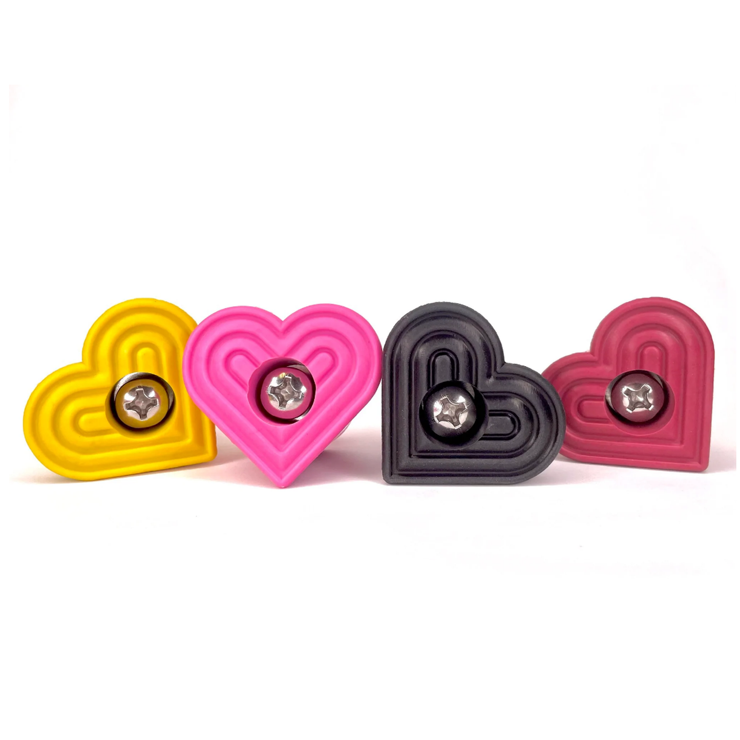 Grindstone Heartstoppers BOLT ON - heart shaped toe stops for quad roller skates