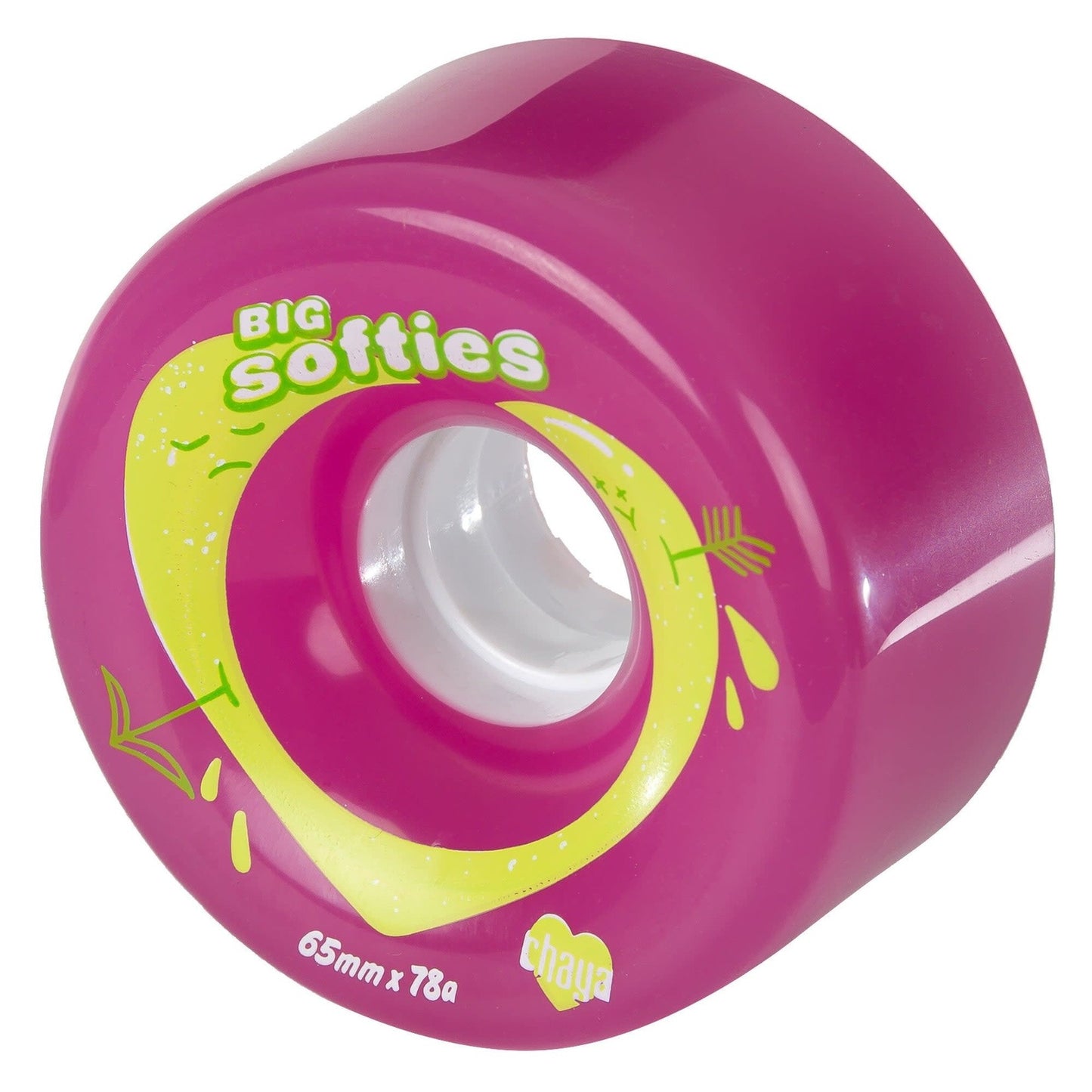 Chaya Big Softies Clear Purple outdoor rollerskating wheels