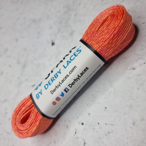 Lacci Derby Laces - 72" / 183cm - Orange Creamsicle | Arancione e crema | SPARK effetto metallico