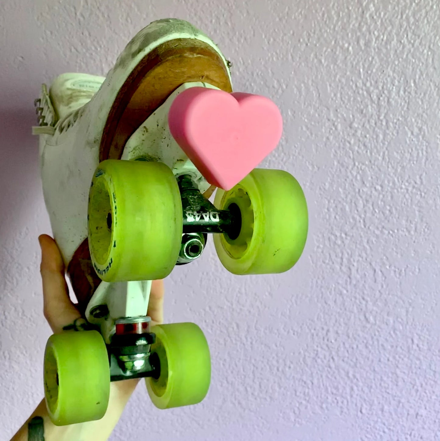 Grindstone Heartstoppers - heart shaped toe stops for quad rollerskates