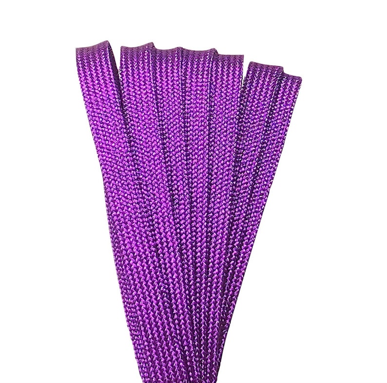 Purple 84 inch (213 cm) SPARK by Derby Laces Metallic Roller Derby Skate Lace