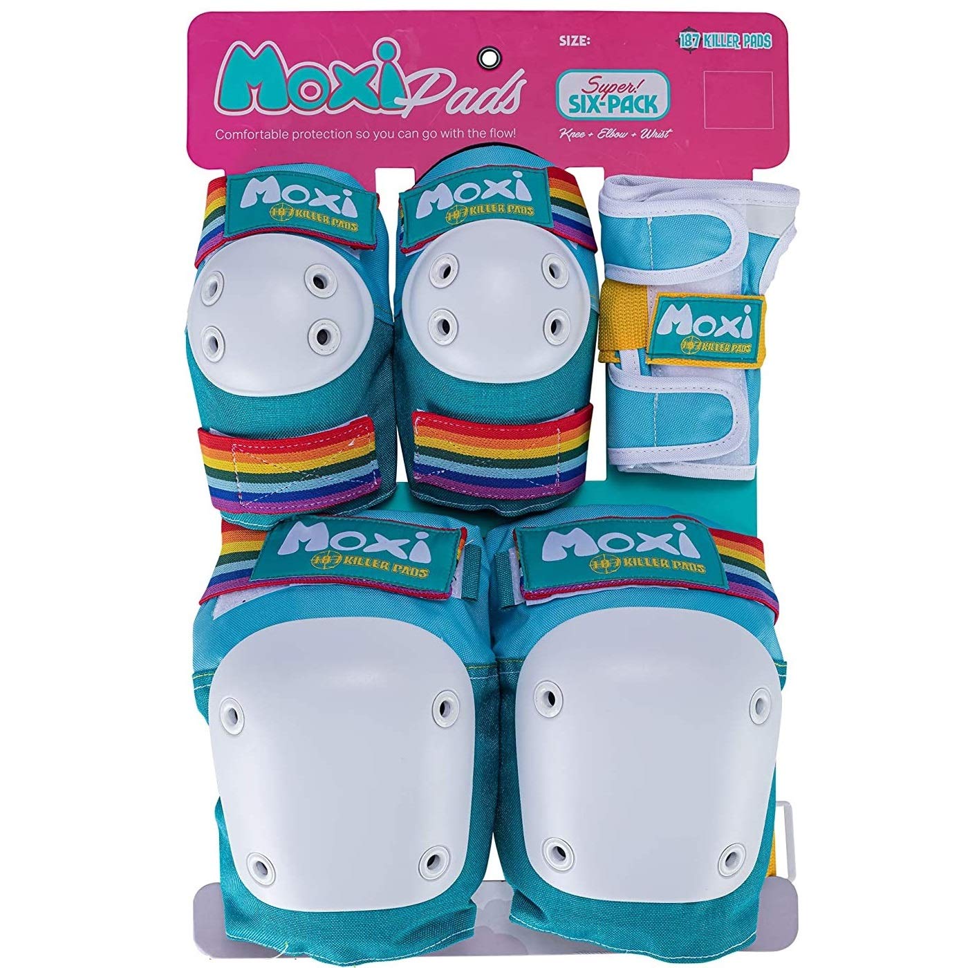 Kit Protezioni skate Adulti 187 Killer Pads MOXI Teal (acquamarina)