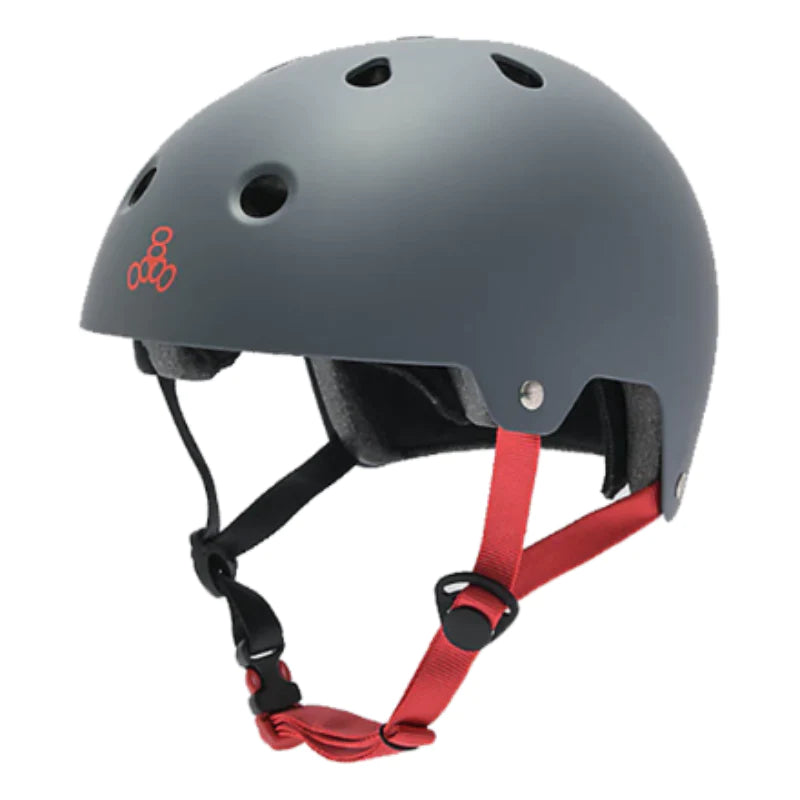 Triple8 Helmet color Gun Matte, adult helmet for rollerskating, inline skating, skateboarding, bmx