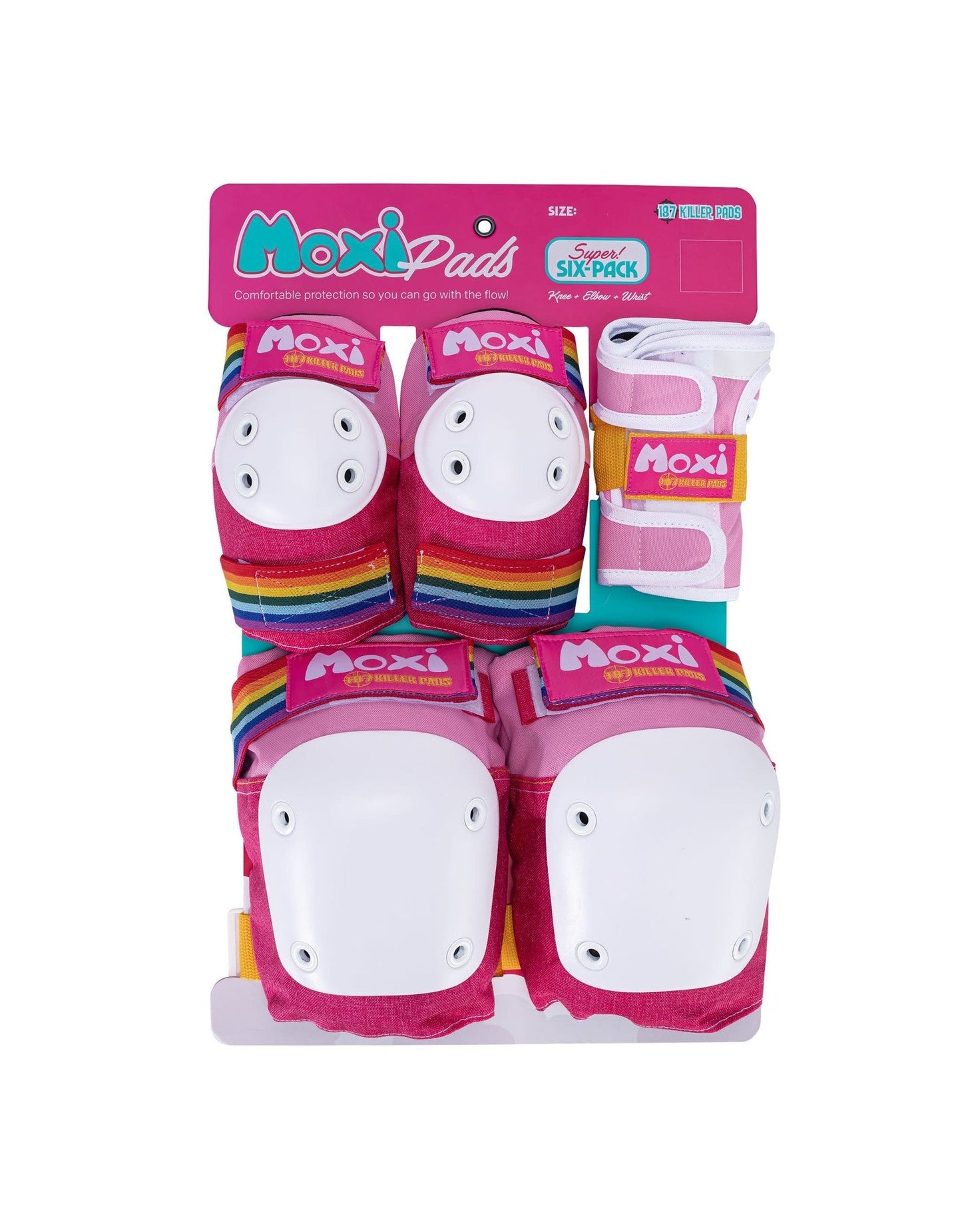 Kit Protezioni skate Adulti 187 Killer Pads MOXI Pink (rosa)