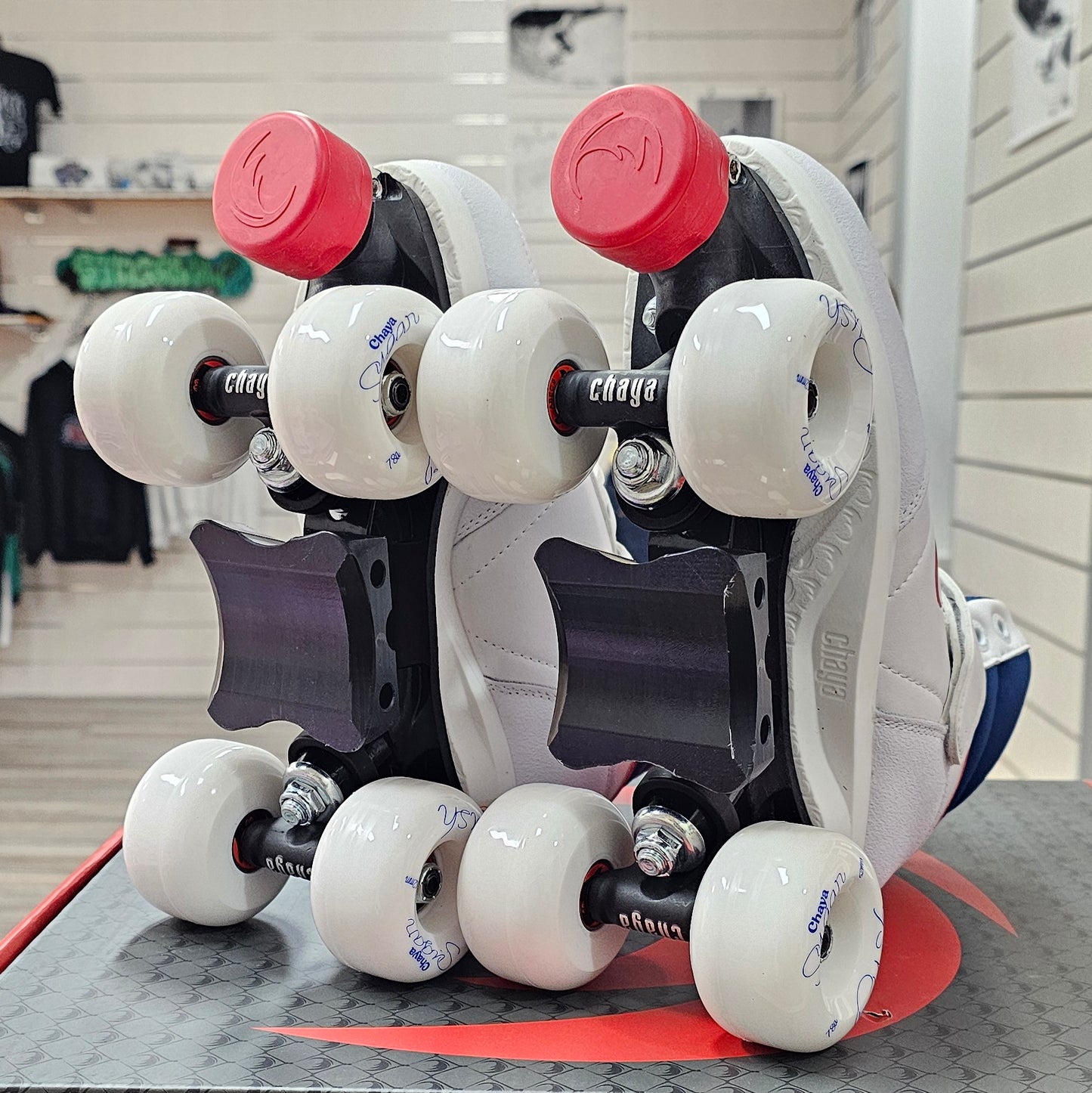Chaya Jump 2.0 package n.40 - pattini a rotelle completi di slide block per skatepark