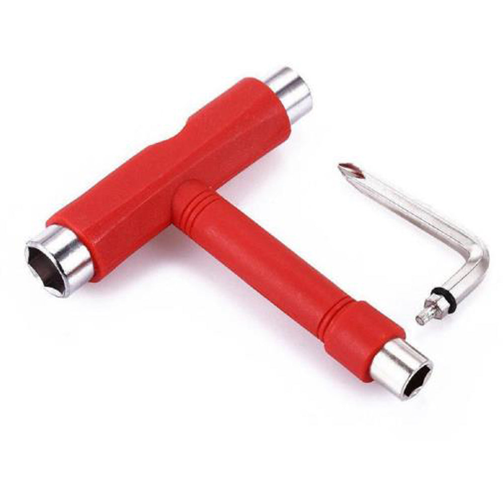 T-Tool | Skate Tool | Chiave per ruote e truck | Rosso / Red
