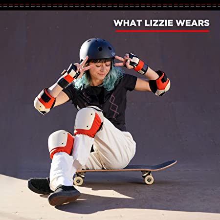 Six Pack Adults 187 Killer Pads® X Lizzie Armanto full protection set for rollerskating, skateboarding and inline skating / Size S/M