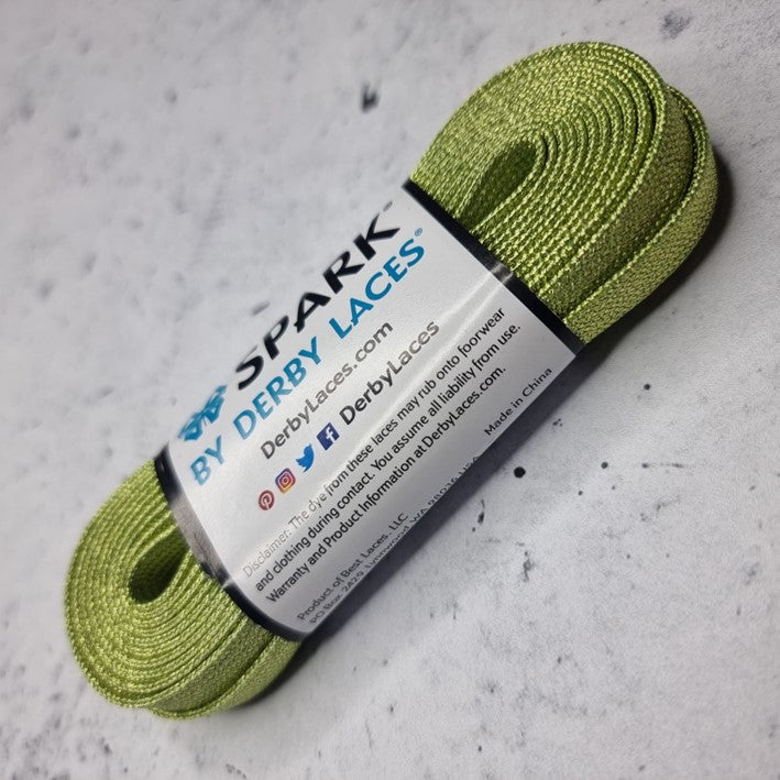 Lacci Derby Laces - 72" / 183cm - Lime Green | Verde lime | SPARK effetto metallico