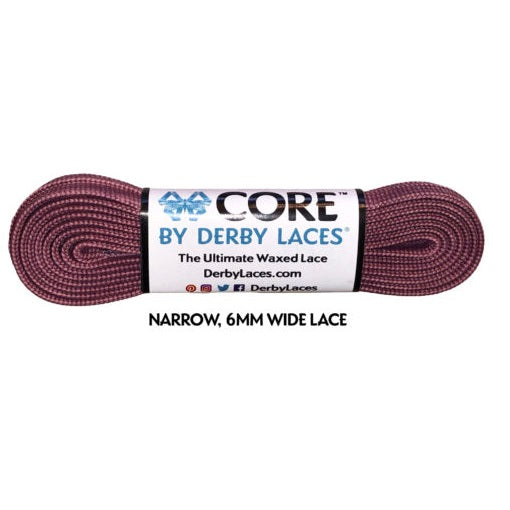 Pomegranate – 96 inch (244 cm) CORE Shoelace by Derby Laces (NARROW 6MM WIDE LACE)