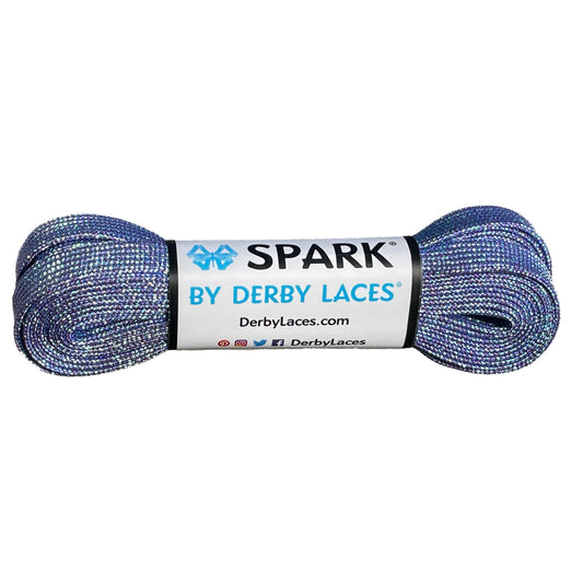 Lacci Derby Laces - 96" / 244cm - Arctic Blue Mirage | SPARK effetto metallico