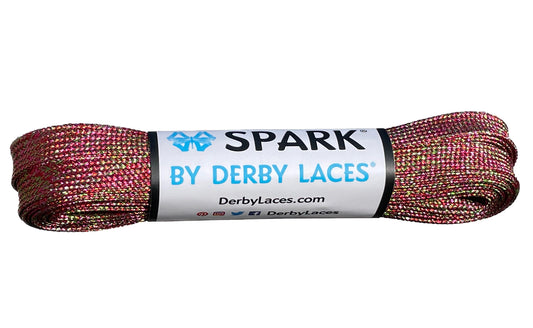 Lacci Derby Laces - 96" / 244cm - Sour Cherry SPARK effetto metallico