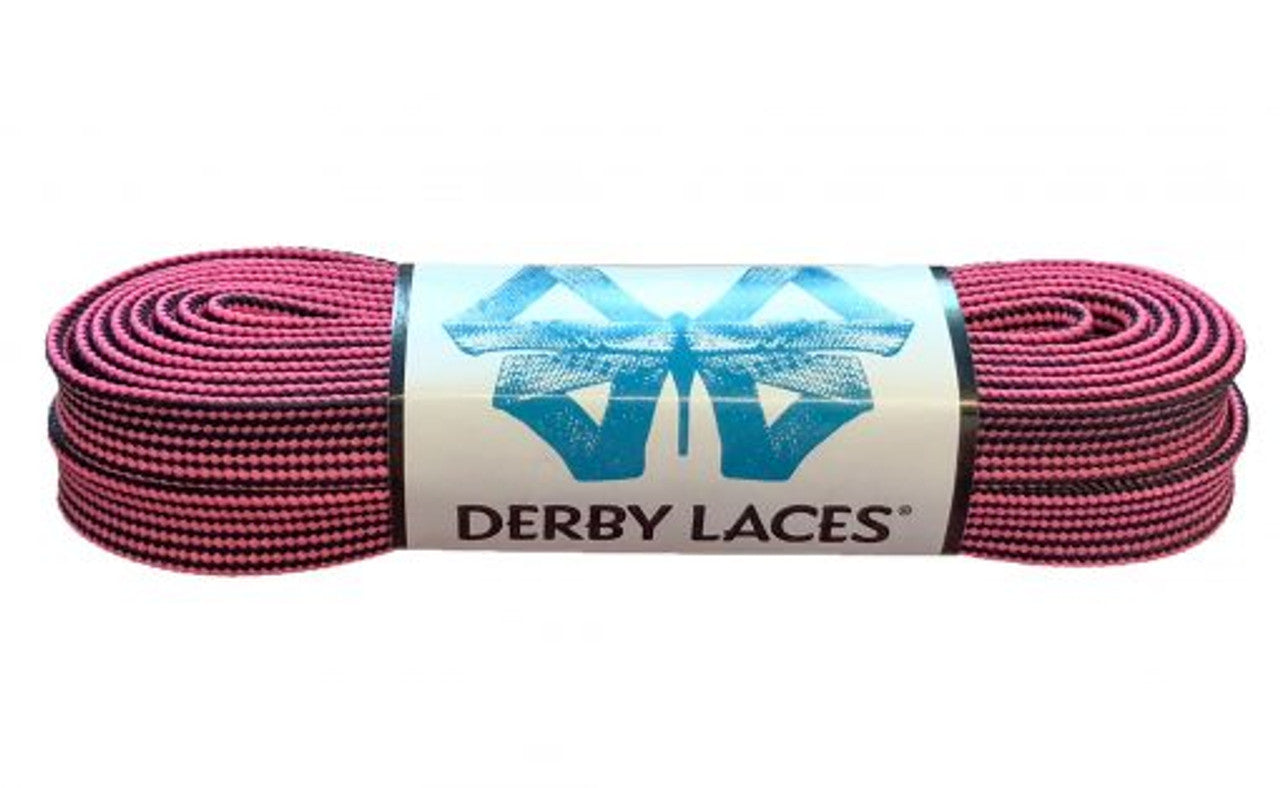 Lacci Derby Laces - 72" / 183cm - Strisce fucsia e nere