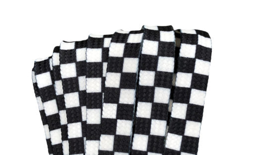 Lacci Derby Laces - 72" / 183cm - Scacchi bianchi e neri | Checkered Black and White