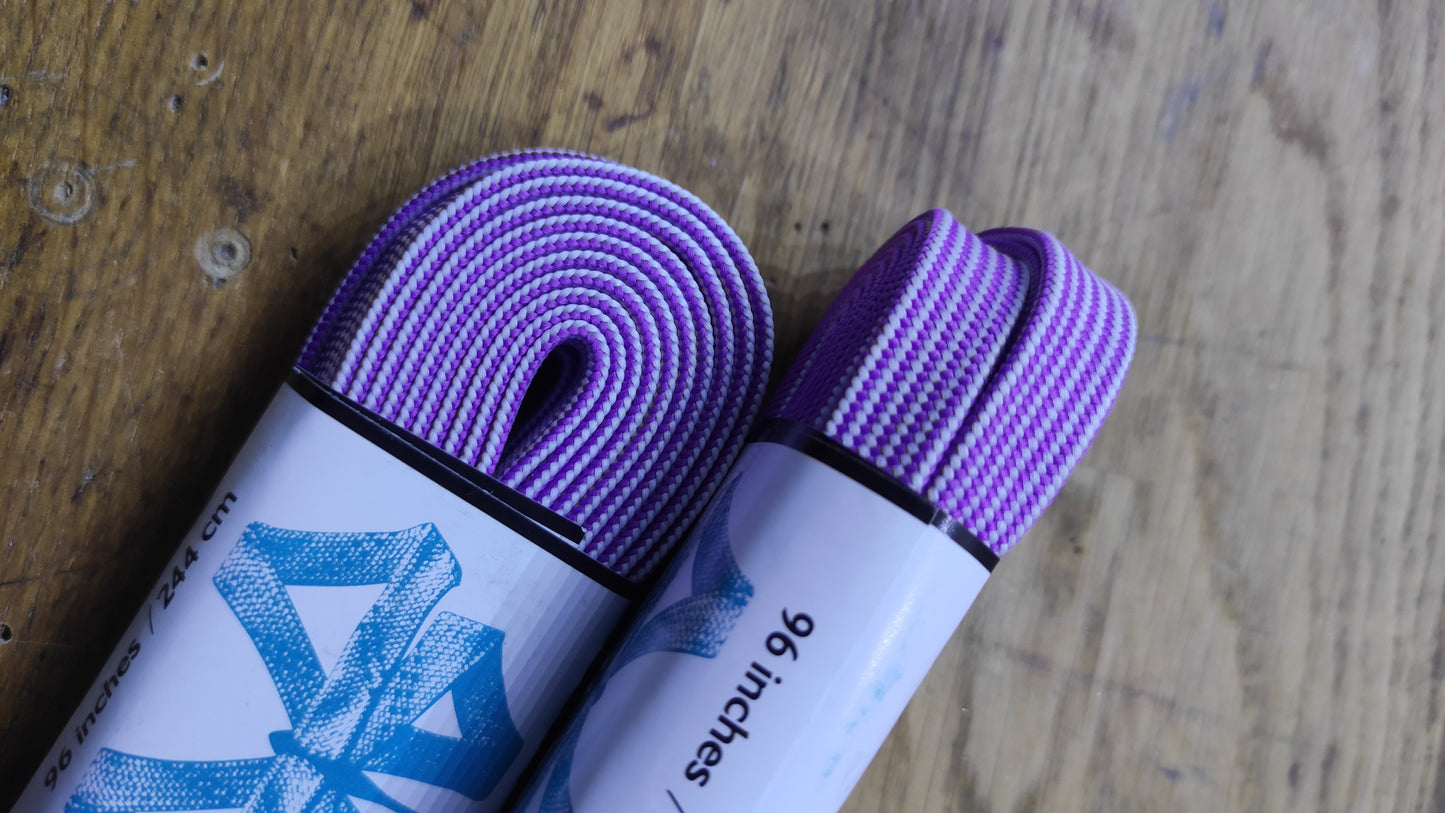 Periwinkle Purple 72 inch (183 cm) CORE Shoelace by Derby Laces (NARROW 6MM WIDE LACE)
