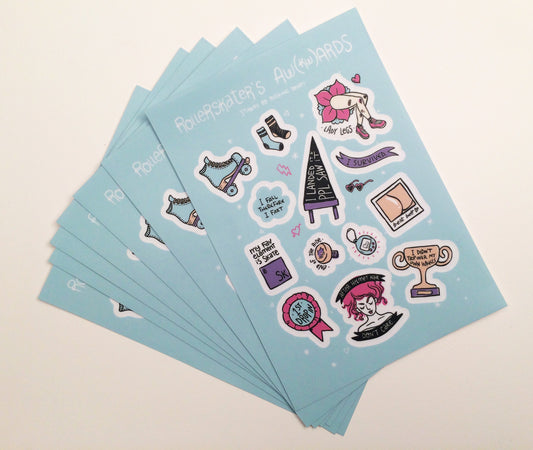 Rollerskaters' Awards Stickers