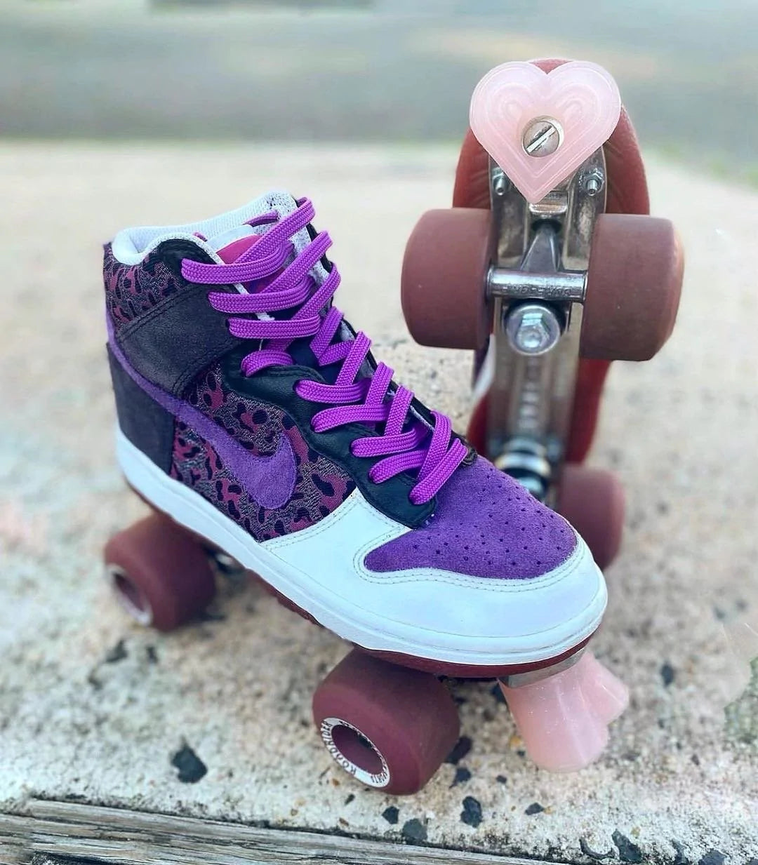 Grindstone Heartstoppers BOLT ON - heart shaped toe stops for quad roller skates