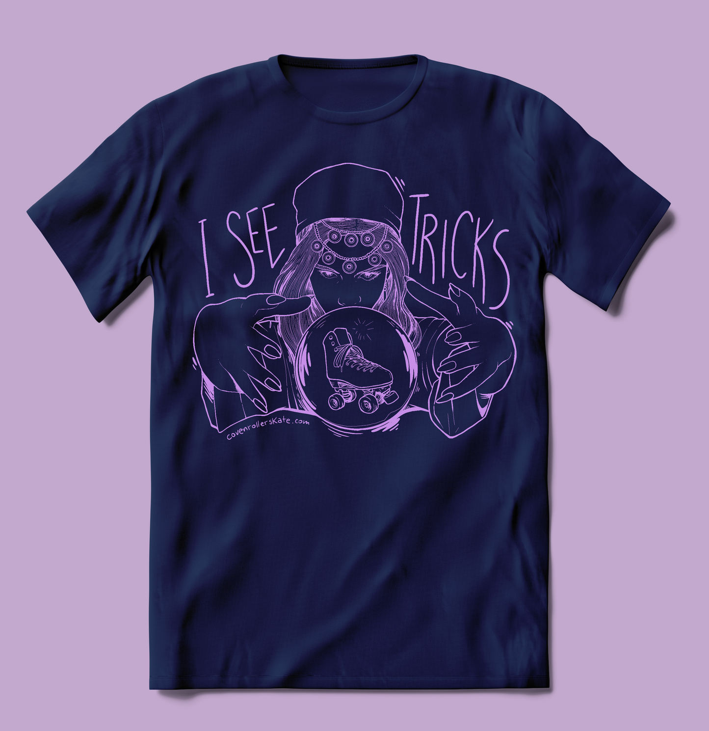 T-Shirt I SEE TRICKS - design by Coven Roller Skate Shop