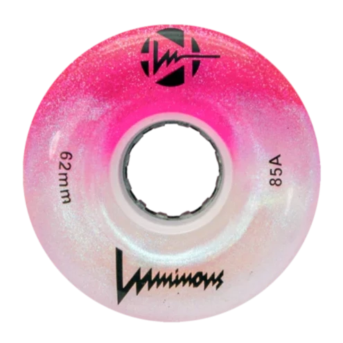 LUMINOUS quad wheels - 62mm 85A - COTTON CANDY - pack of 4 wheels