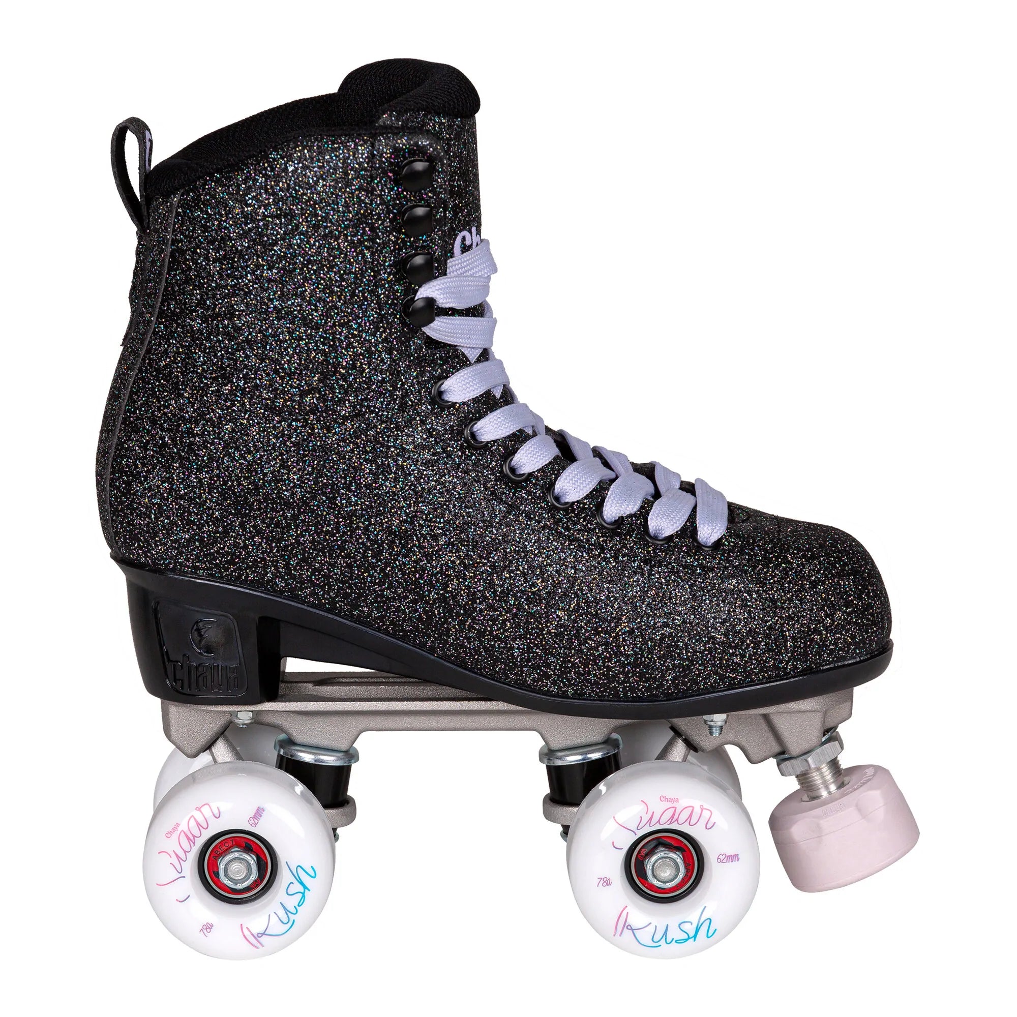 Pattini A Rotelle Epic Skates Luv Quad, Stile Classico Con Ruote LED Luminose. Tomaia In Vinile, Cuscinetti ABEC-5, Pompon Rimovibili. Divertimento Assicurato.