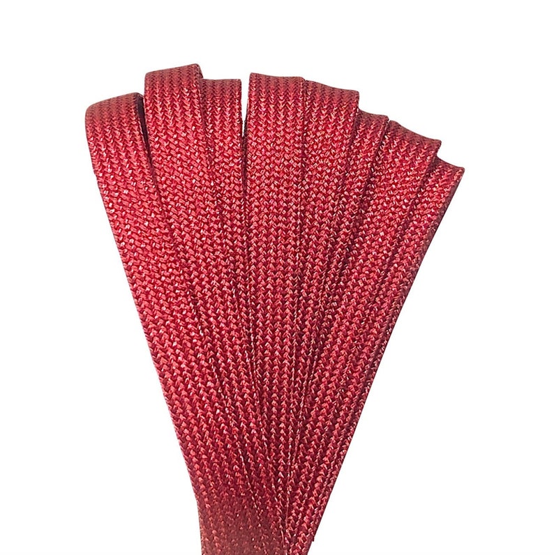 Lacci Derby Laces - 96" / 244cm - Red / Rosso SPARK effetto metallico