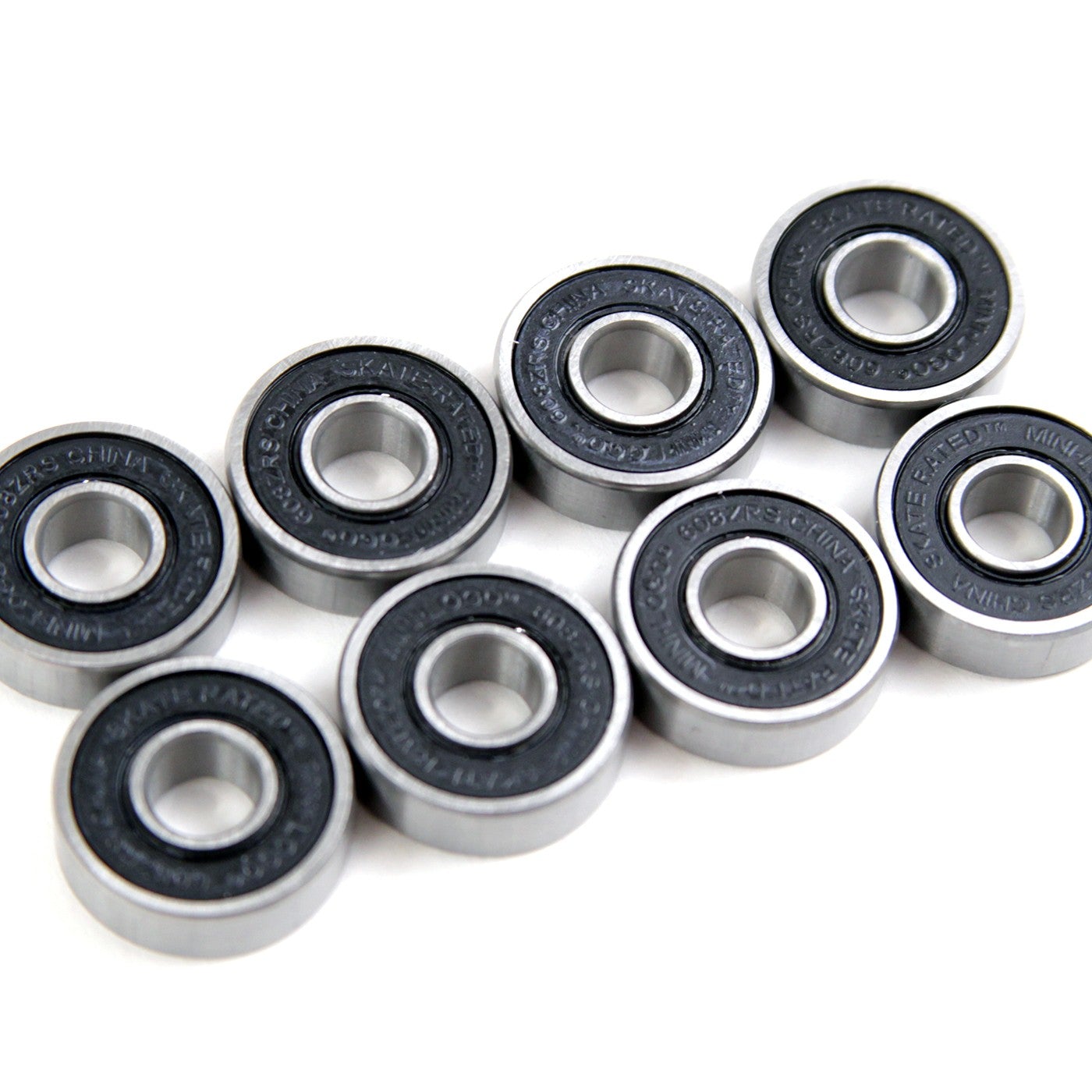 Mini-Logo bearings, pack of 8 bearings for rollerskates, skateboarding, inline skating