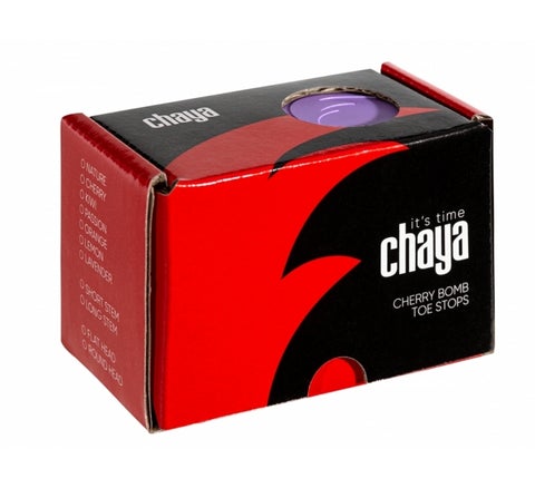 Lavender Chaya Cherry Bomb Toe Stops for rollerskates, short stem